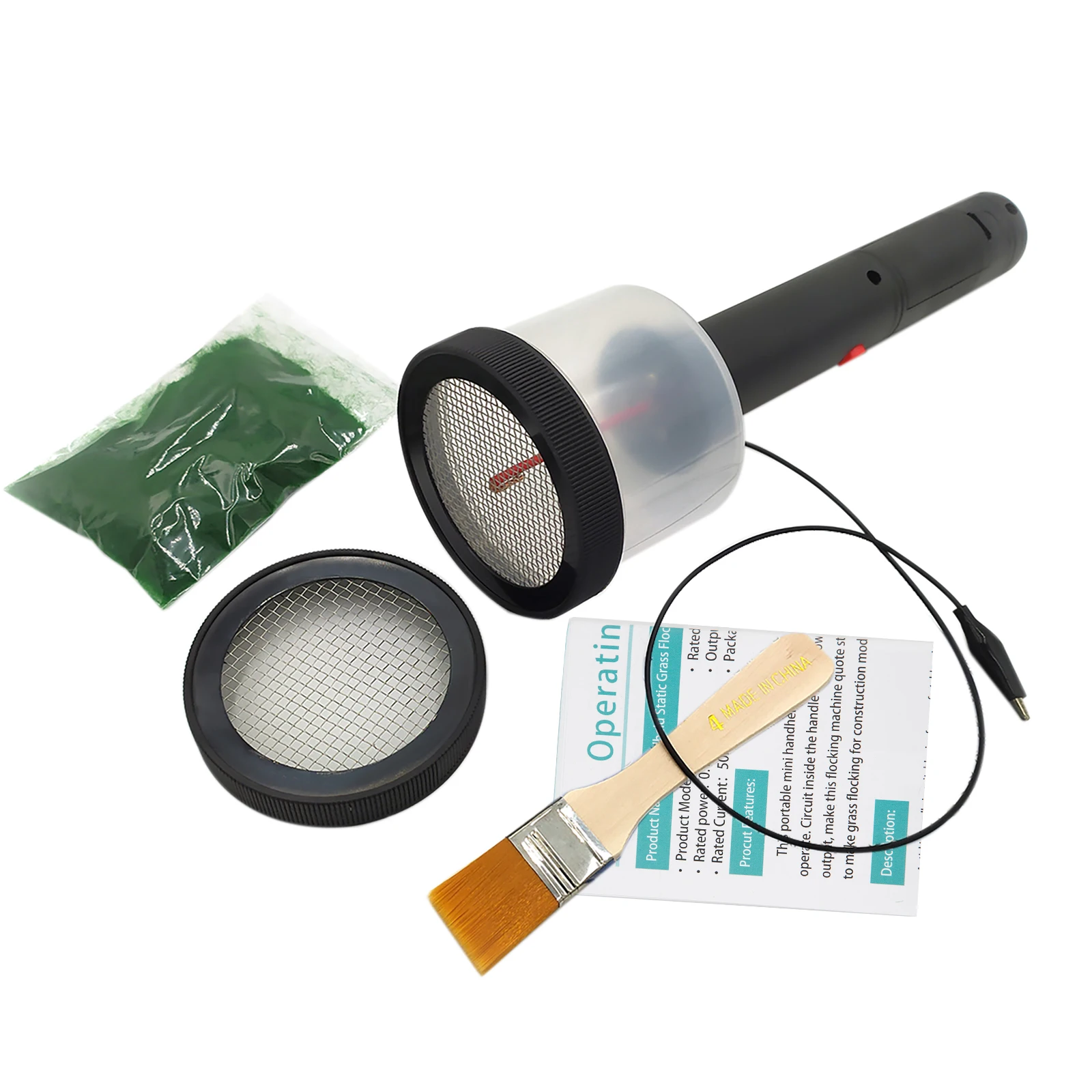 Imagem -02 - Kit Aplicador e Paisagismo de Grama Estática Máquina de Reunindo Modelagem Cênica Mestre de Grama 5000v