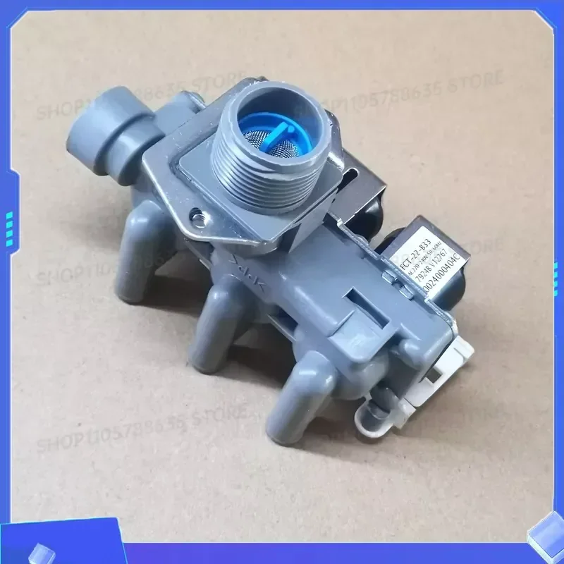 FCT-22-B33 Water Inlet Solenoid Valve 0024000404C for Washing Machine EG10014B39GU1 Replacement Part