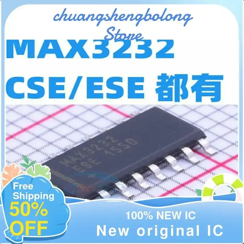 10PCs max3232cse/max3232ese sop16 RS-232 nieuwe originele IC