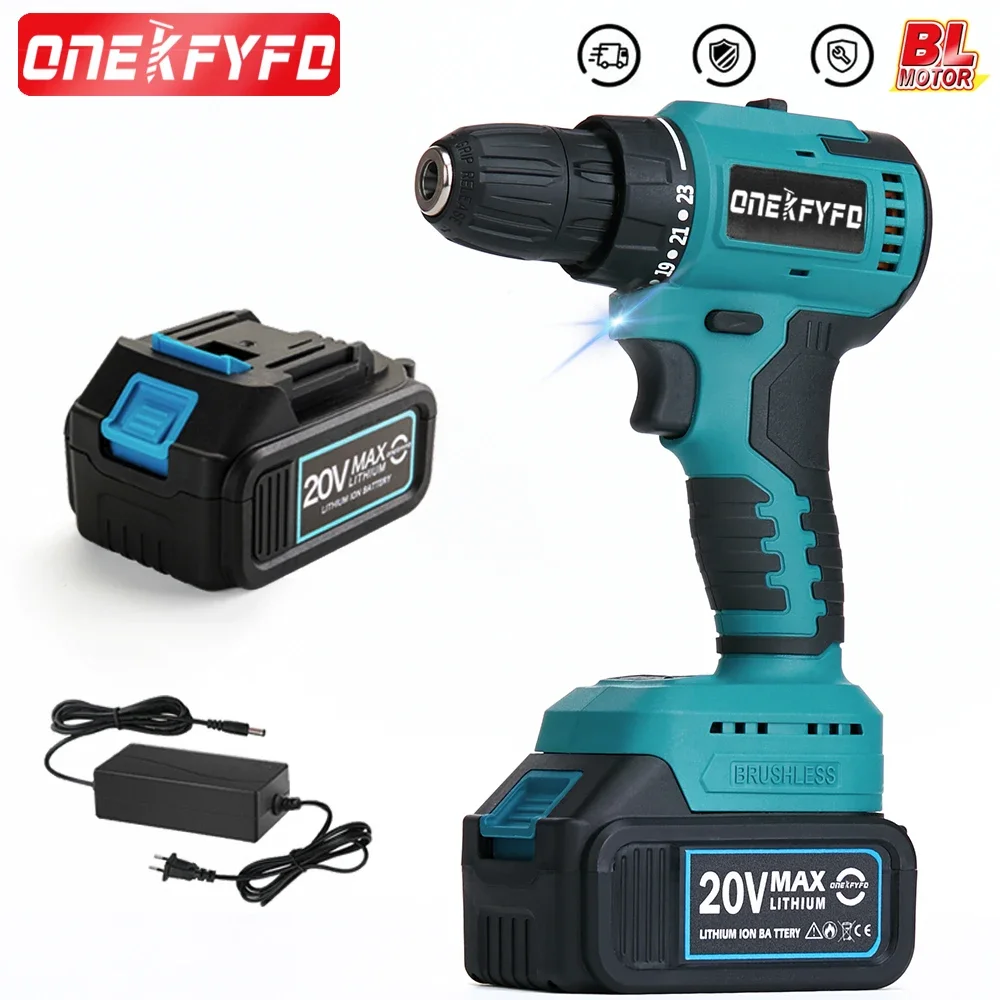 sem Escova Furadeira de Impacto Elétrica sem Fio Chave de Fenda Bateria de Lítio Carregamento Mão Broca Ferramenta Faça Você Mesmo para Makita 18v Bateria 10 mm