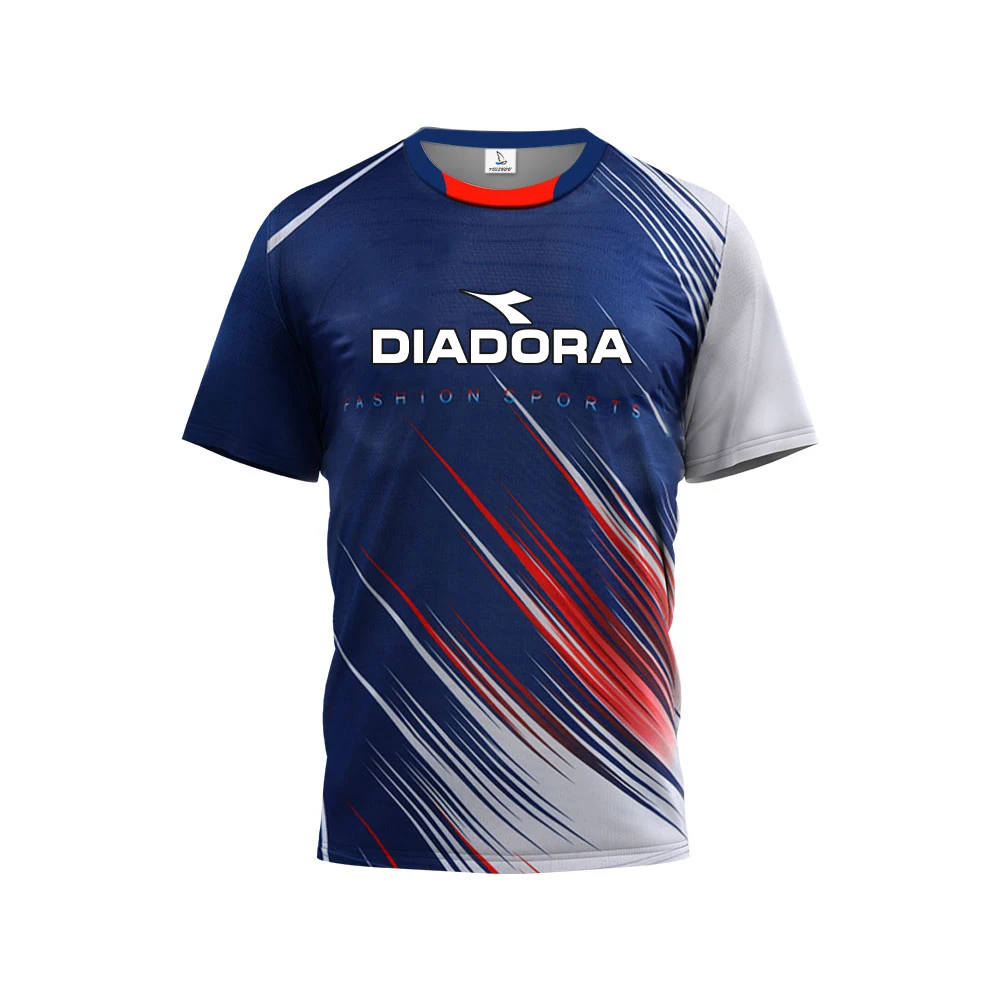 

2025 Summer badminton and football training breathable and comfortable short-sleeved sportswear made of polyester