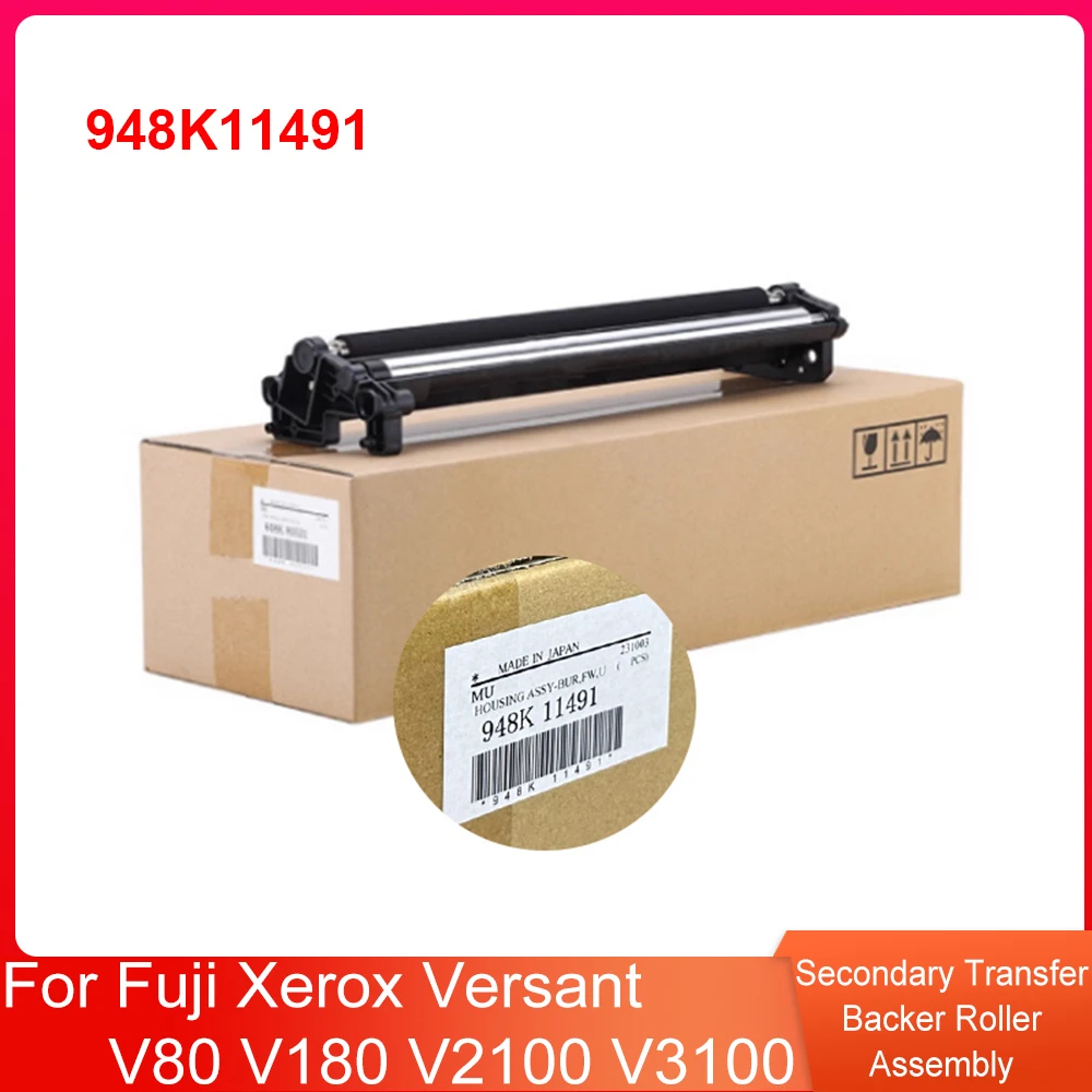 948K11491 Original Secondary Transfer Backer Roller Assembly for Fuji Xerox Versant V80 V180 V2100 V3100 Includes Flywheel
