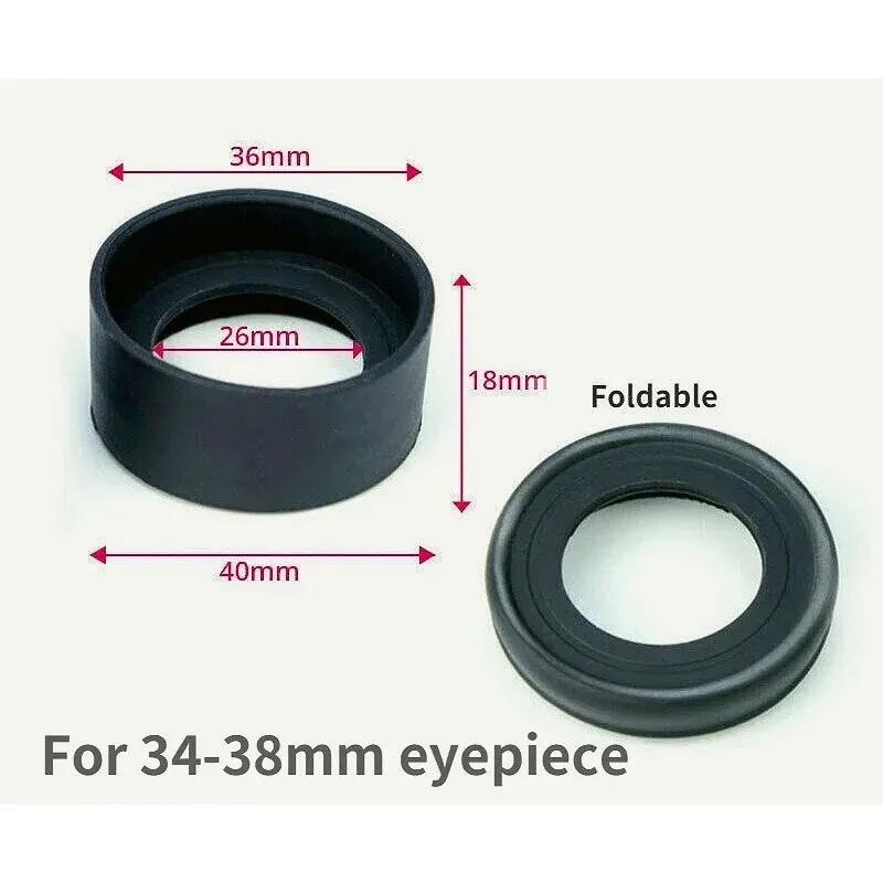 Coussinets en caoutchouc pour oculaire, protection oculaire, diamètre 28-36mm 29-31mm 31-33mm pour télescope et microscope, 1 pièce