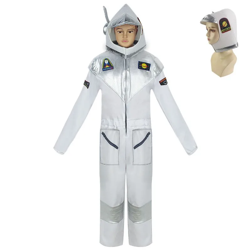 

Kids Astronaut Costume Set for Space Cosplay Halloween & Stage Show - Perfect for Preschool Birthday Party & Theater Performance