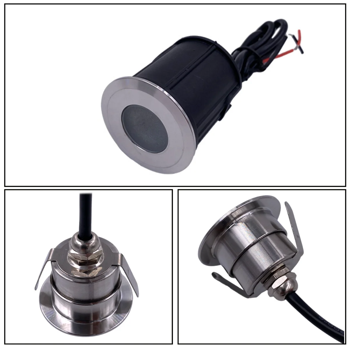 LED ضوء تحت الأرض مصباح أرضي في الهواء الطلق الأرض حديقة مسار مربع دفن ساحة بقعة المشهد DC12V IP67