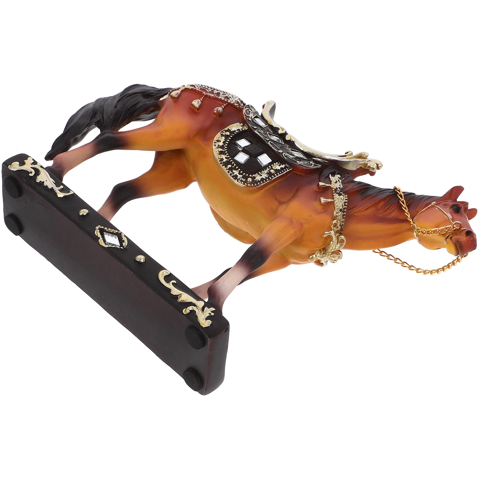 

1pc Horse Figurine Home Decor Statue for Living Room Entryway Cabinet Collection Unique Design Small Shelves