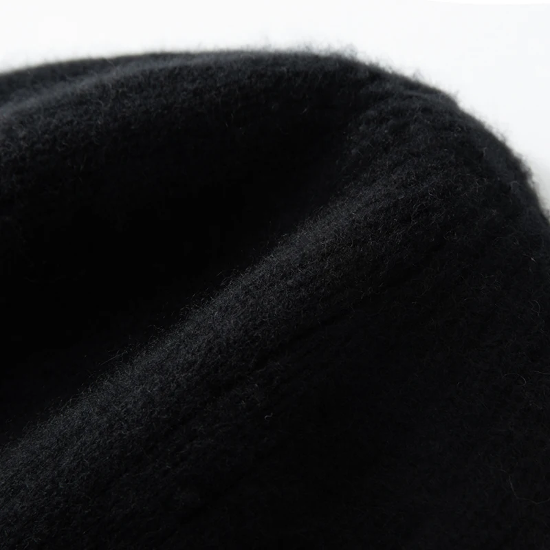 Top Qualität Winter Kaschmir Hüte Frauen Casual Outdoor Warm Halten Kopfbedeckungen Weiche Kaschmir Gestrickte Hut Unisex Skullies Mützen Kappe – Detail 22