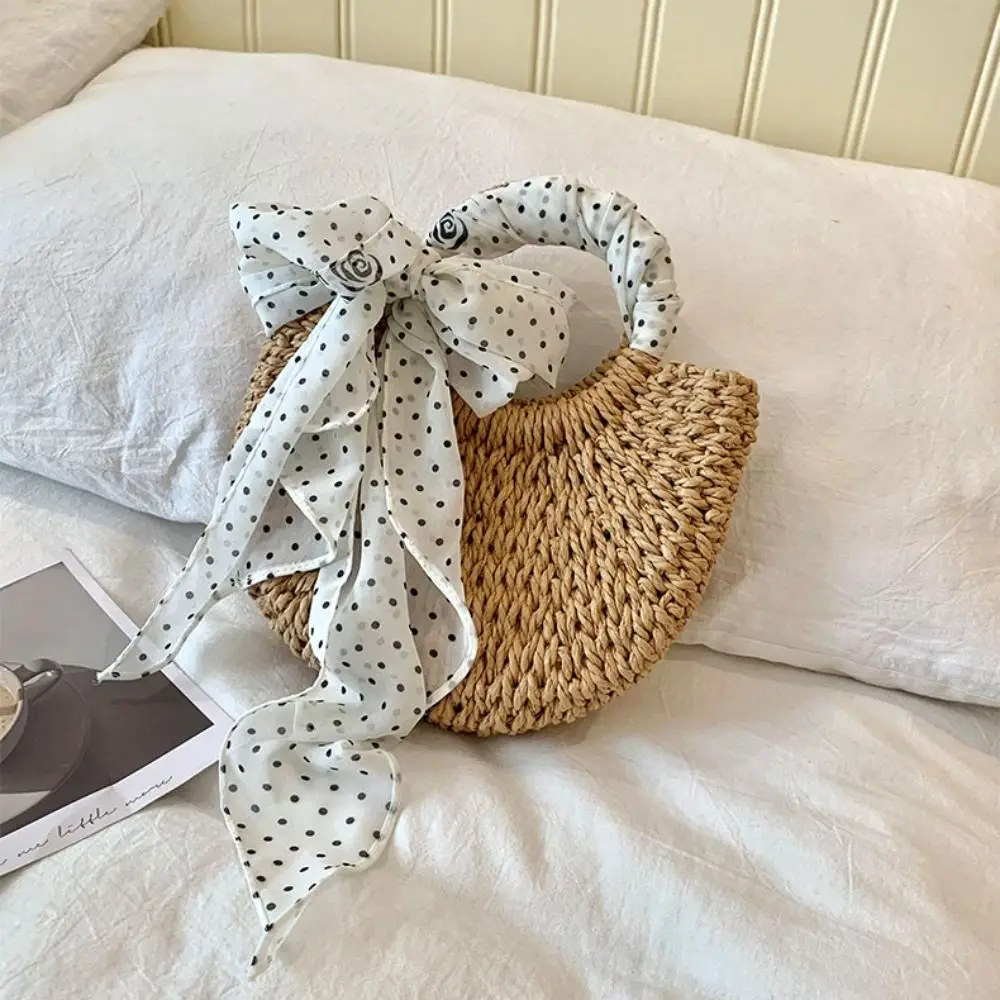 

Luxury Ribbon Polka Dot Scarf Printed Multifunction Scarf Headband Korean Style Head Scarf Long Scarves Girl