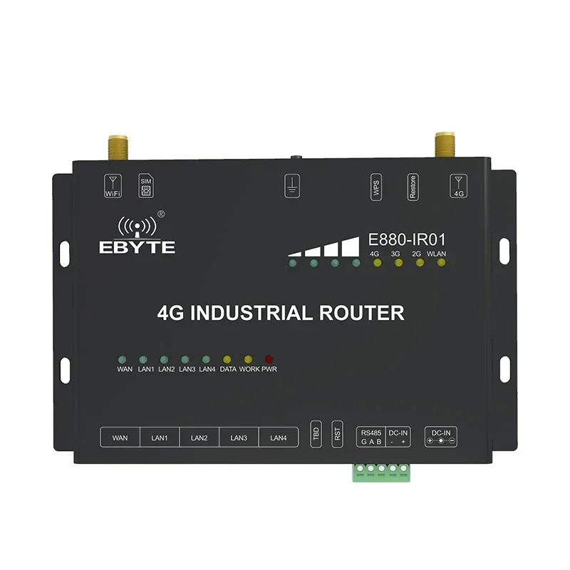 E880-IR01 RS485 WAN LAN WLAN Ethernet Wireless Modem Ethernet imsi Catcher Gateway 4G Wireless Modules WiFi Router