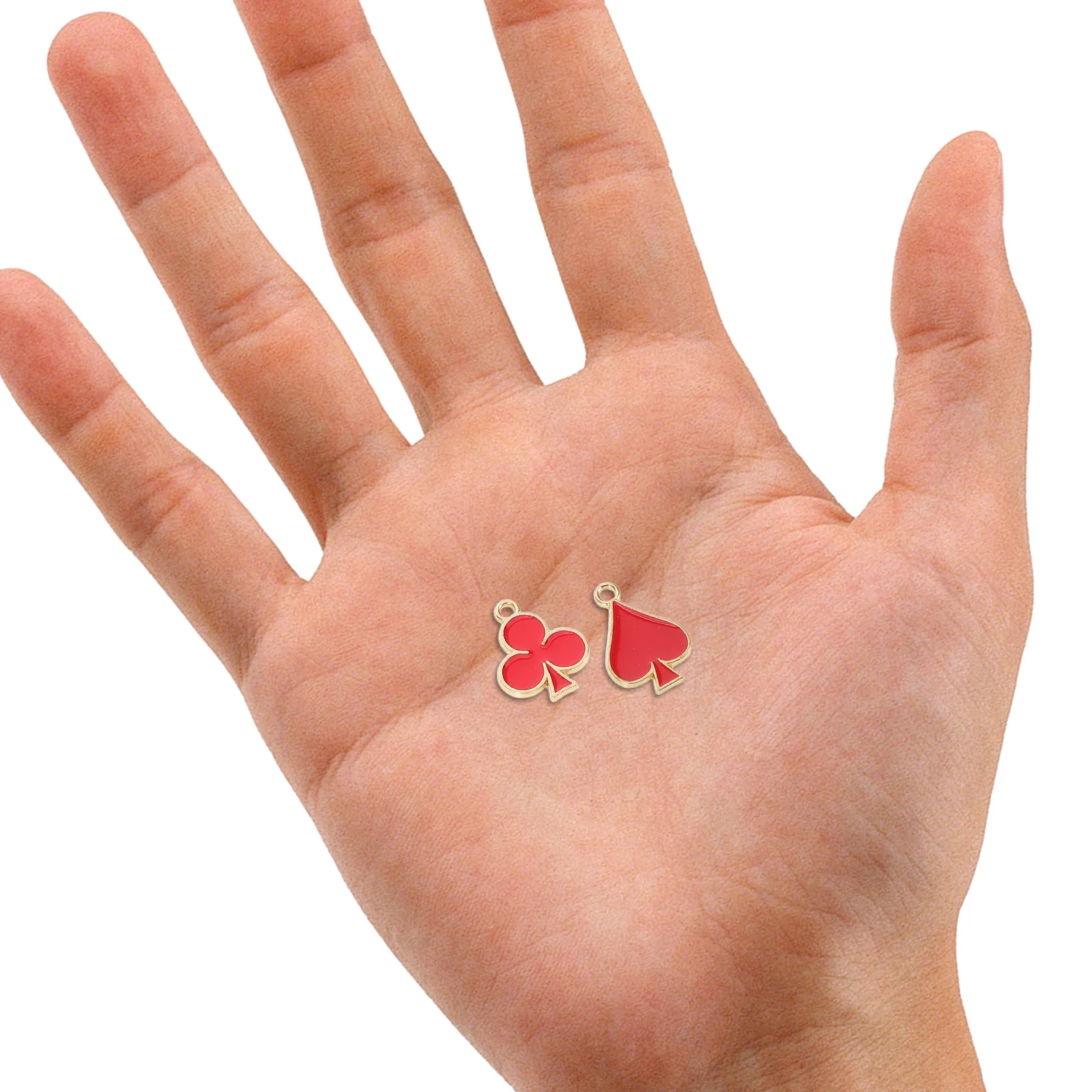 

40 шт., подвески в форме игральных карт, лопаточный клуб, сердце, бриллиантовые подвески, сплав, дизайн капель, набор для изготовления ювелирных изделий своими руками для женщин, ремесло