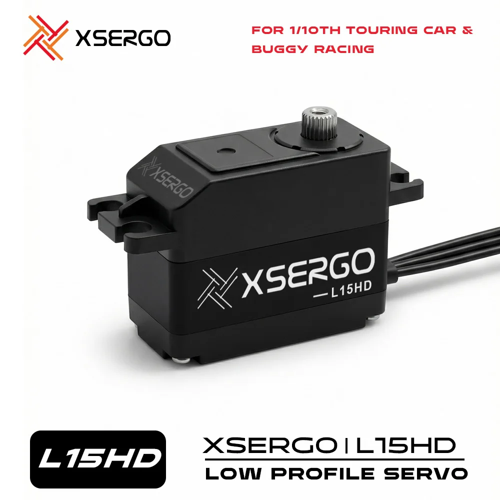 

Цифровой сервопривод Xsergo L15HD Low Profile HV для дрифт-каров, туристических автомобилей и багги масштаба 1/8 и 1/10, для самостоятельной сборки и модернизации.