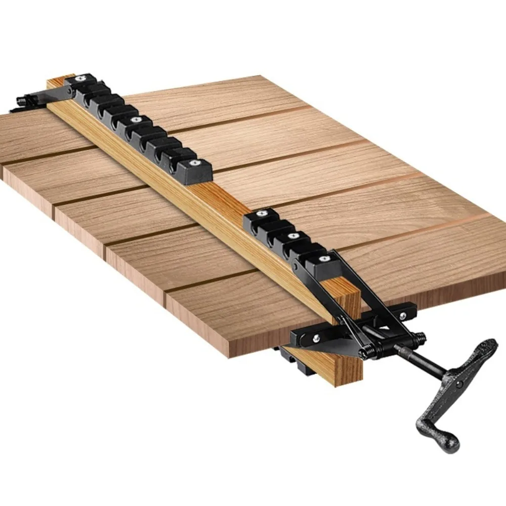 4-Way Woodworking Panel Clamp Adjustable Width Splicing Clamp Wood Glue Up Panel Fixing Positioning Tool