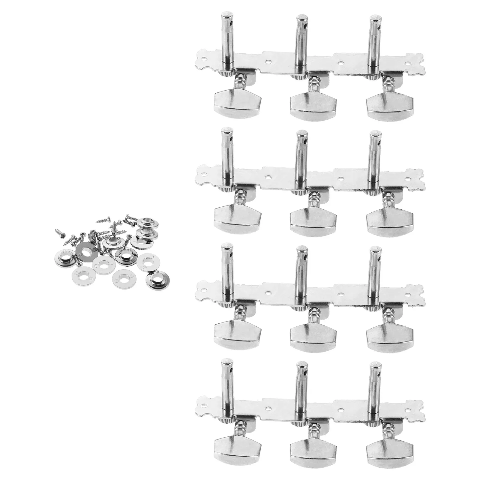 

2 Sets Guitar Tuners Acoustic Parts Bass Knobs Ballad Electric Tuning Pegs Classical Metal