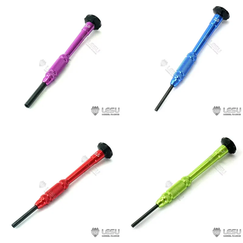 LESU 1/14 RC Hex Screwdriver 1.7 2.0 2.5 3.0mm Hex Key Driver Tool For Tamiya 1/14 RC Tractor Truck Parts 770S FH16 Accessories
