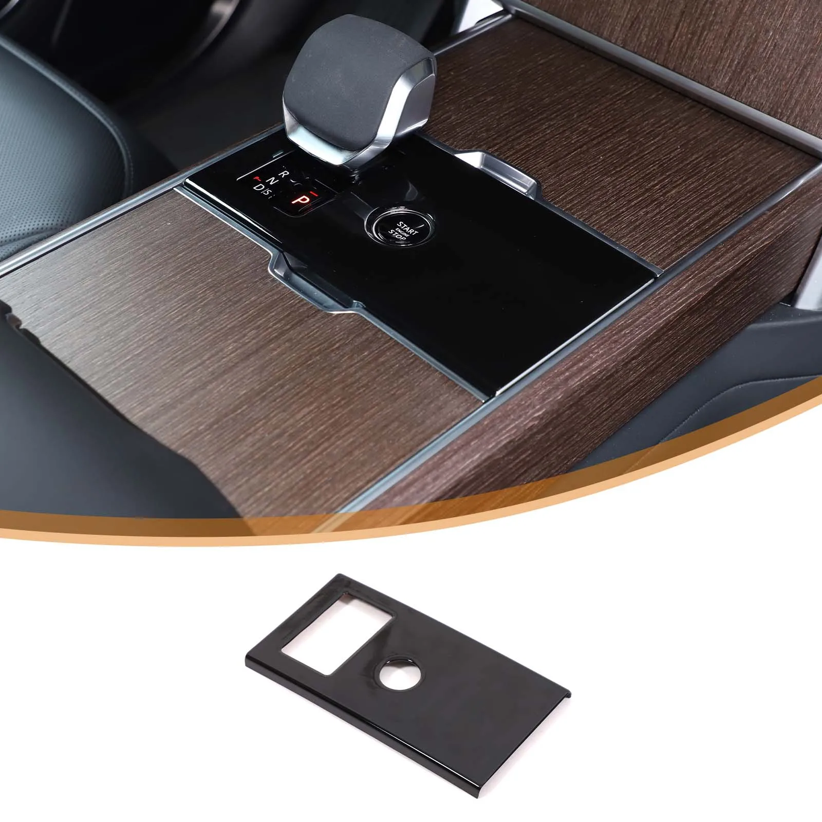 For Land Rover Range Rover Executive 2024+ central control gear panel cover car gear display decorative cover ABS piano black