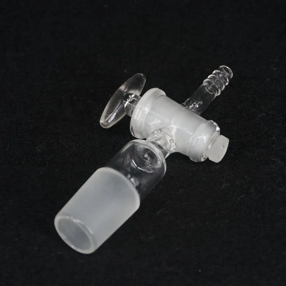 24/29 Joint Lab Glass Straight Adapter With Glass Stopcock 125mm Length Ware