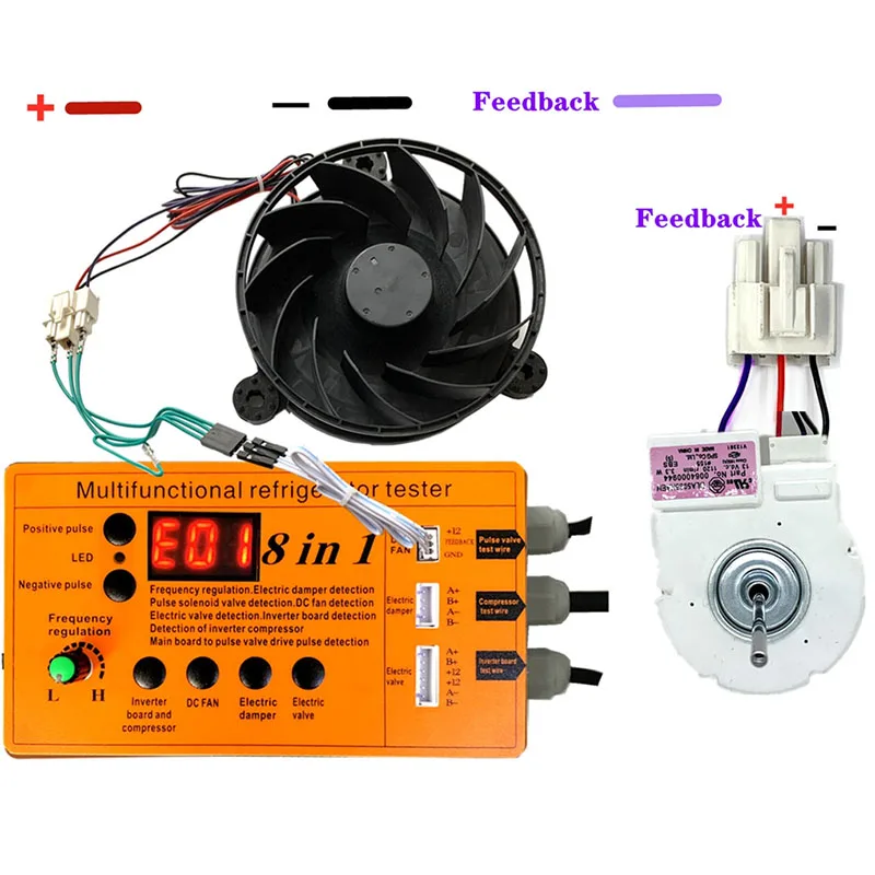 8 In 1 Inverter Refrigerator Detector Multifunctional Refrigerator Tester Pulse Solenoid Valve Test