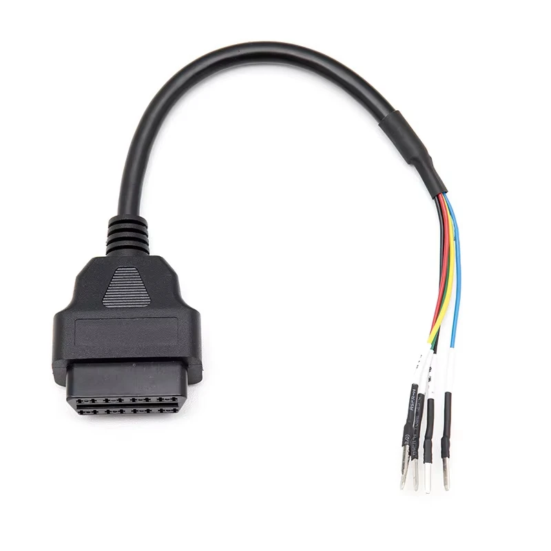 Universal K+CAN 16pin OBD2 Connector for Motorcycle Motorbike K+CAN OBD2 Cable for Old Car Truck OBD 16 PIN Plug Jumper Wires