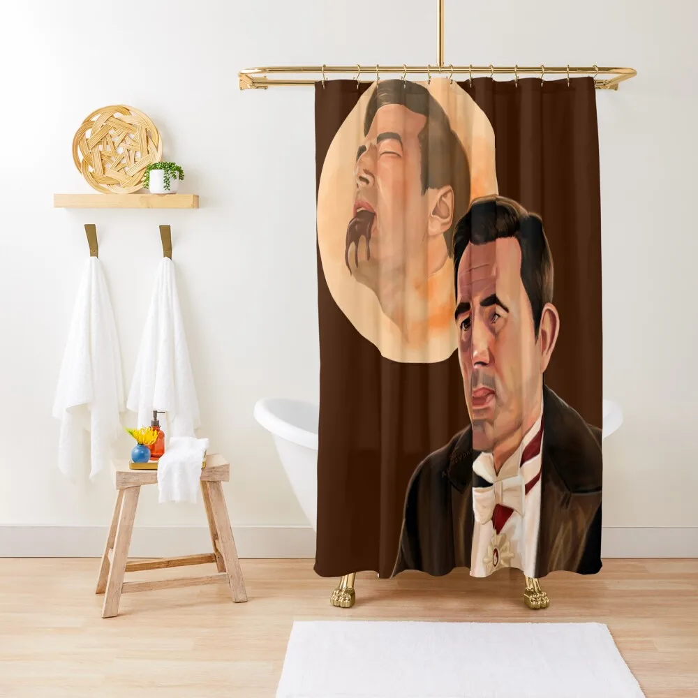 Claes Bang Dracula Malerei Shower Curtain Bathroom Accessories Toilet Accessories Bathroom Curtain