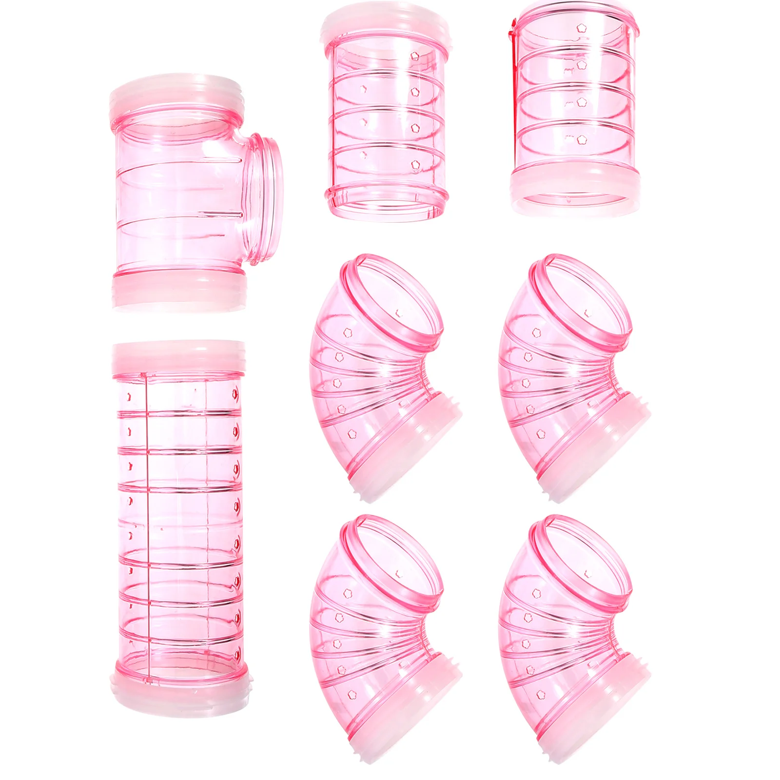 

1 Set Hamster External Plastic Rat Cage Tube Diy Guinea Pig Maze Tunnel Hamster Maze Playground Pet Cage Accessories Funny Play