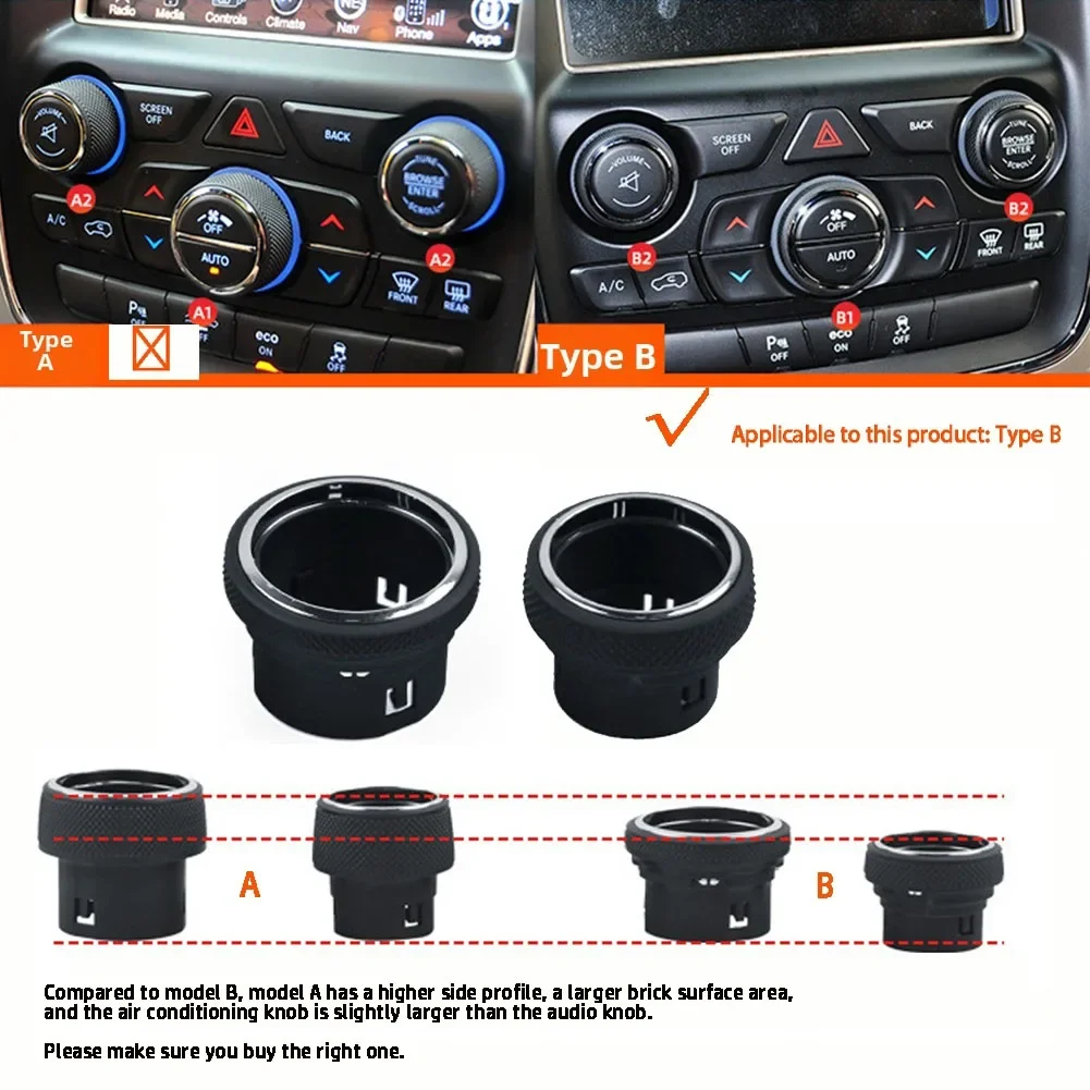 

Ручка управления переменным током, радиокнопка для Jeep Grand для CHEROKEE WK2 2014-2021, ABS, ручка кондиционера, кнопки центрального управления