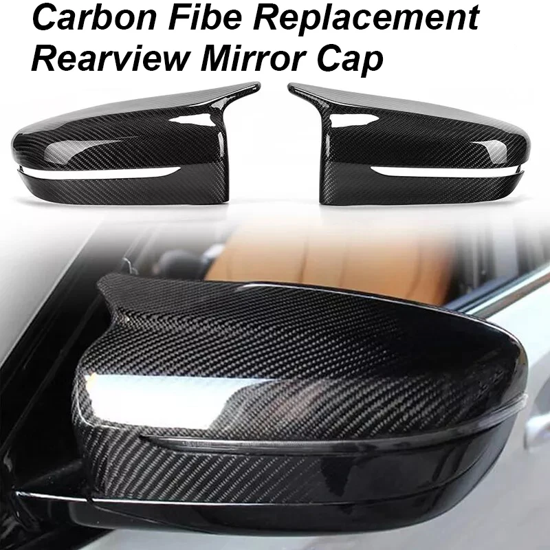 

Carbon Fiber Mirror Cover M Style Side Rear View Mirror Cap For BMW 3 4 5 7 8 Series G20 G21 G30 G38 G22 G23 G11 G12 G15