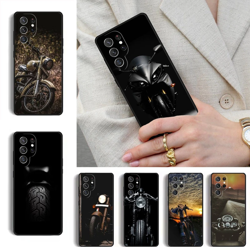 Best Latest Cool motorcycle Phone Case for Samsung Galaxy S26 S25 Ultra S24 S23 S22 S21 Plus Note 10 Bumper Cover