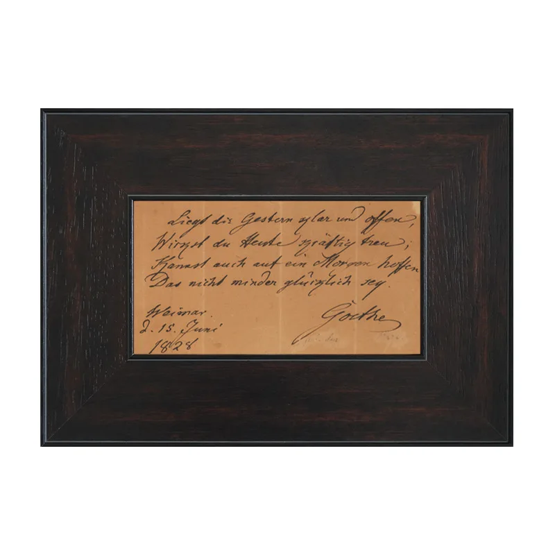 

Goethe short poems, medieval niche art, abstract living room decorative painting, wabi-**** wind B & B hotel atmosphere