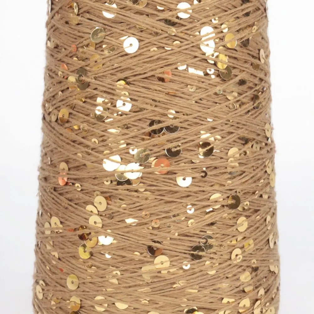 Decorative Sequin Yarn For Handmade Crochet Dolls Shawl Craft Thread Glitter Soft Texture Shiny Weaving Supply