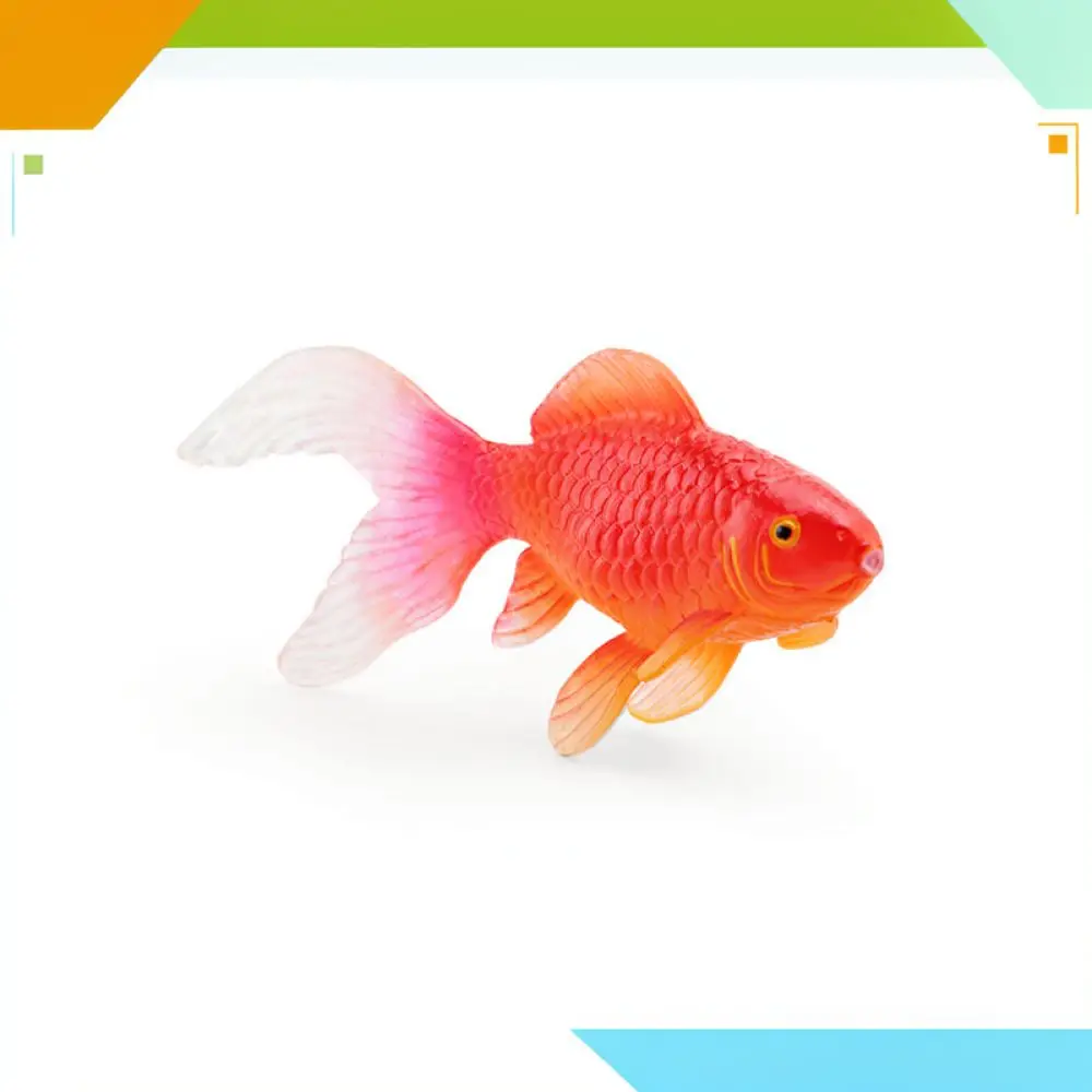 Realistic Animal Figures Decorative Fish Model Home Office Shelf Display Celestial Eye Water Bubble Ryukin Koi Carp Toy