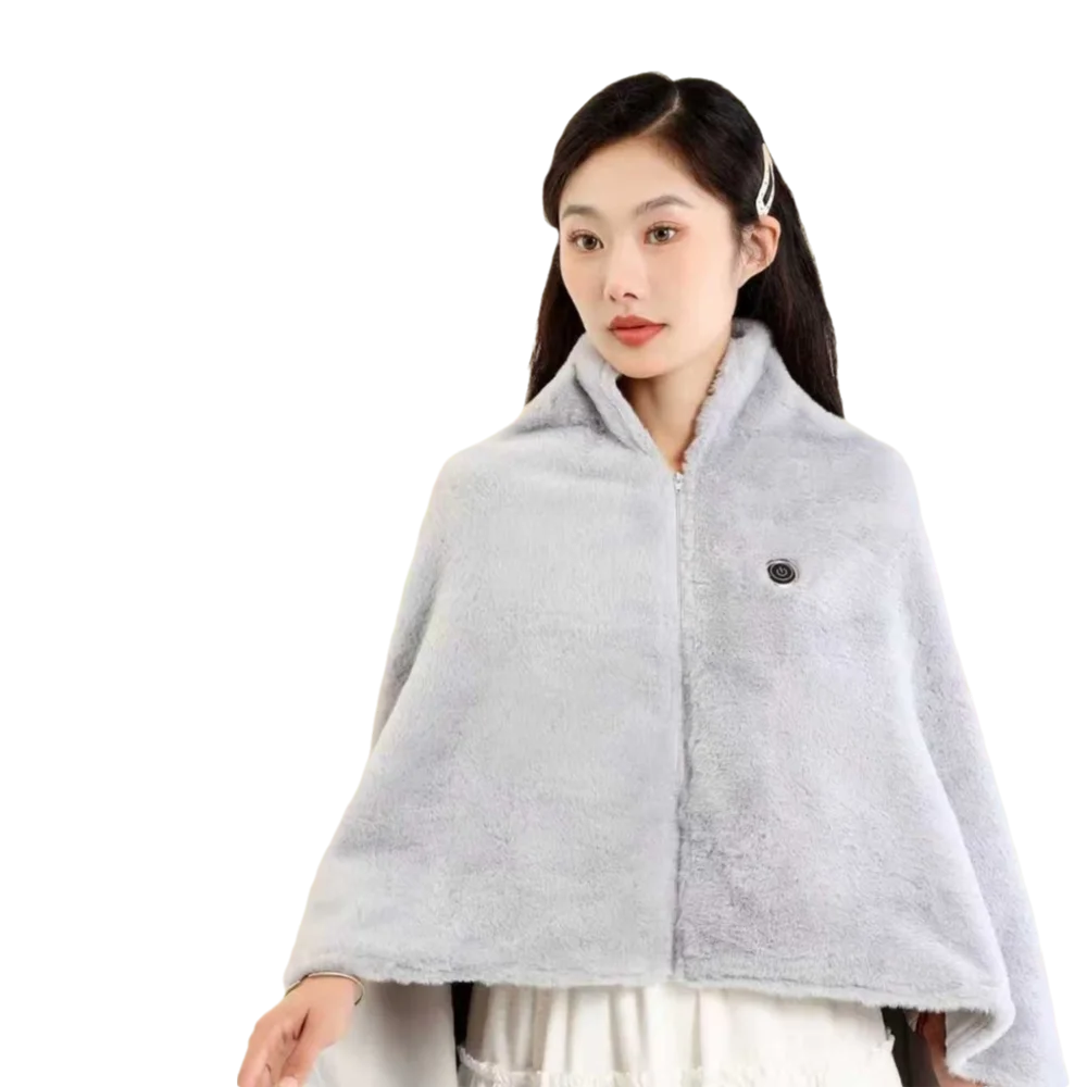 

Fashion Wearable USB Electric Heated Blanket Washable Portable Warming Shawl 3 Heating Levels Heating Lap Blanket Winter