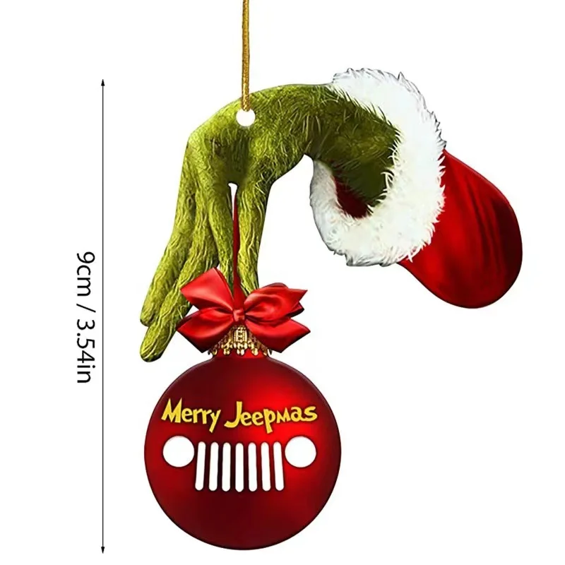 Christmas Tree Decorations Green Monster Elf Finger Pendant New Xmas Ornaments Noel Home kerst Decor Happy New Year 2023 Navidad