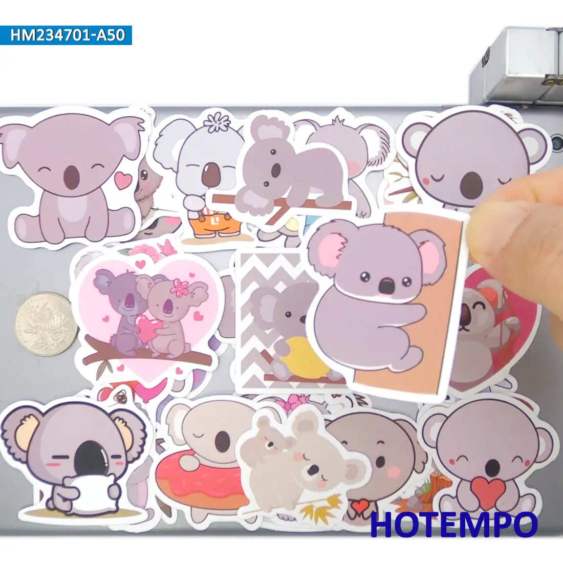 

Набор наклеек с милой коалой, граффити с изображением медведя и животных, для ноутбука, автомобиля, телефона, альбома, багажа, забавный набор наклеек, 20/30/50 шт.