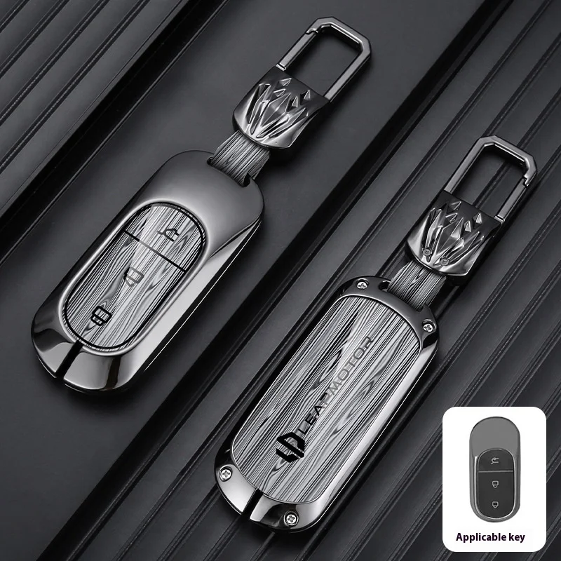 NEW Zinc Alloy Car Key Cover Case Holder Key Bag Shell Protector For Leapmotor T03 S01 C11 C01 Keychain Auto Styling Accessories