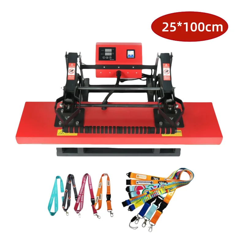 25*100CM Hot Press Machine Manual Hot Press Machine For Webbing Lanyard Printing