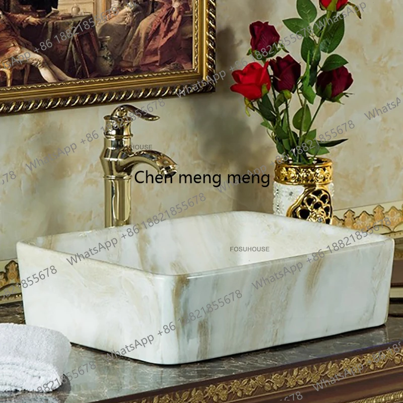 

Современная овальная керамическая раковина для ванной комнаты в европейском стиле, умывальник для туалета, аксессуары для кухонной мойки, накладная раковина