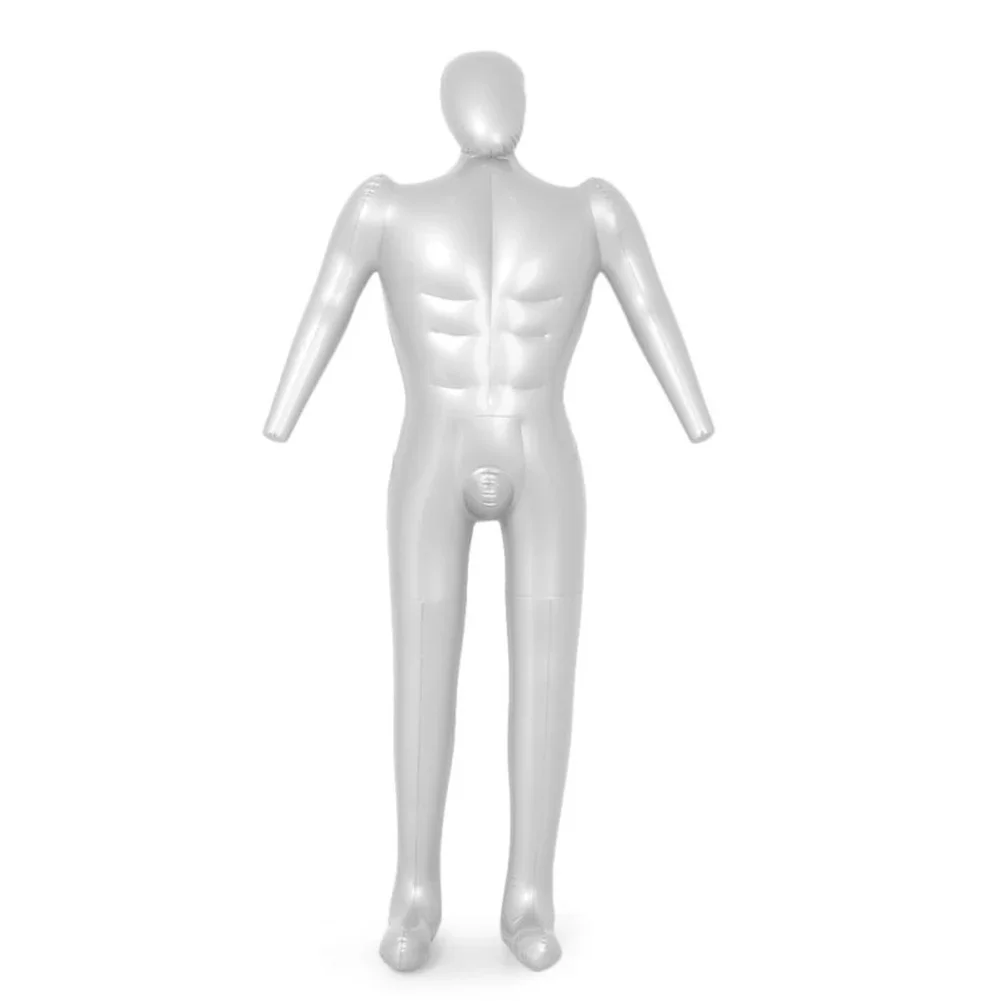 

Man Full Body Inflatable Mannequin Males Fake Dummy Window Display Stand Torso Tailor Clothes Models Whole Body Modeling Tool