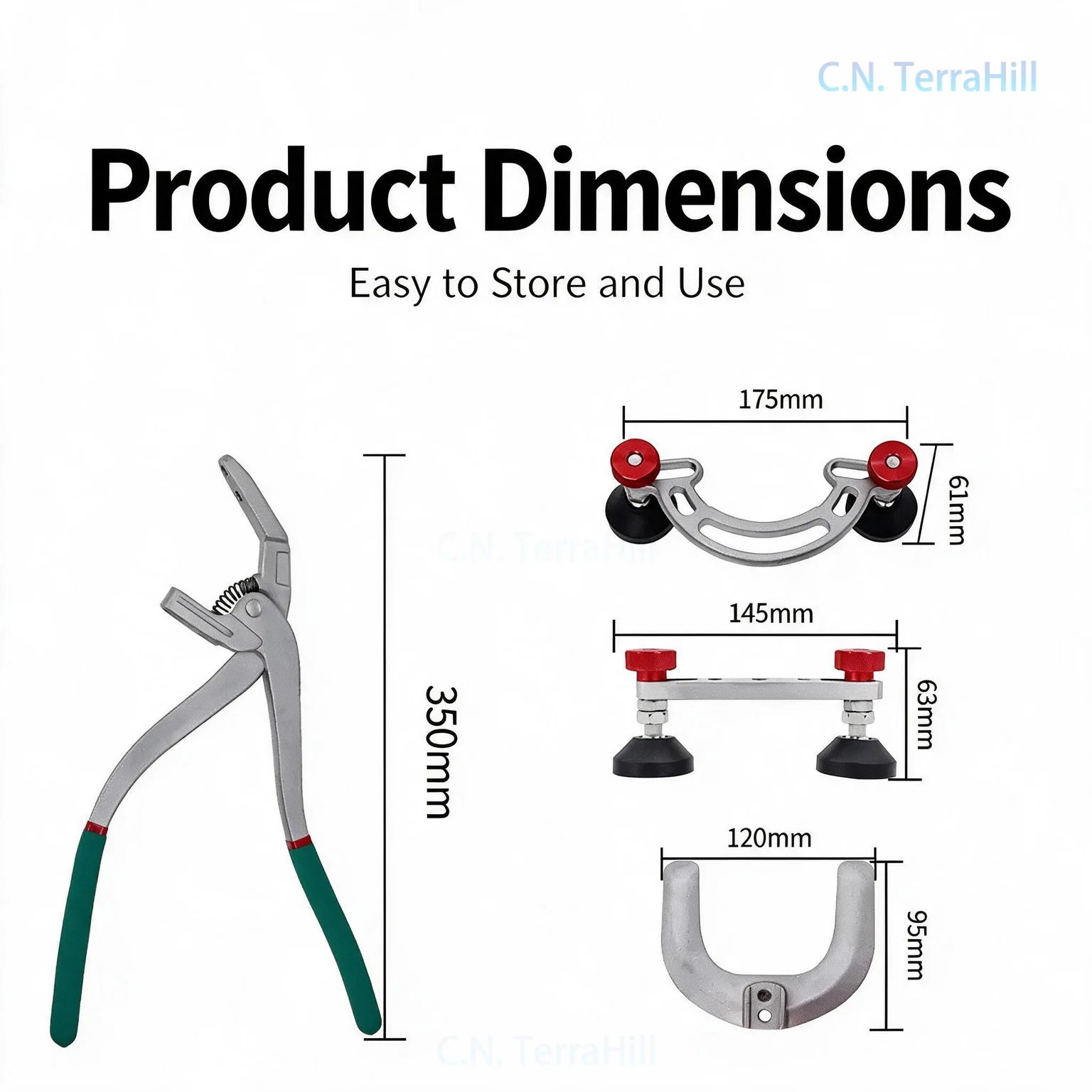 Auto Body Dent Repair Tool Bullnose Pliers Horseshoe Pliers Paintless Dent Removal Kit for Car Panel Fix