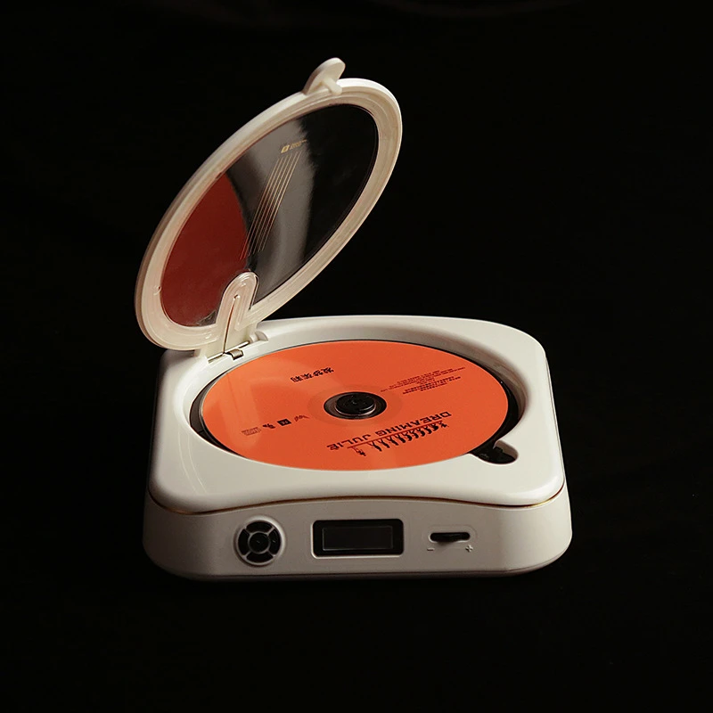 Retro Portable High-Quality CD Player Rechargeable CD Player with Bluetooth Album Playback