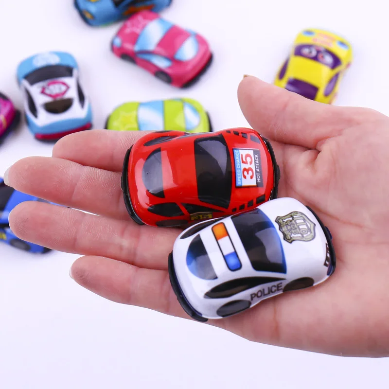 Pull Back Cars Children Mini Inertia Toys Simulation Model Plastic Cartoon Parent Child Developmental Toy Student Prizes TMZ