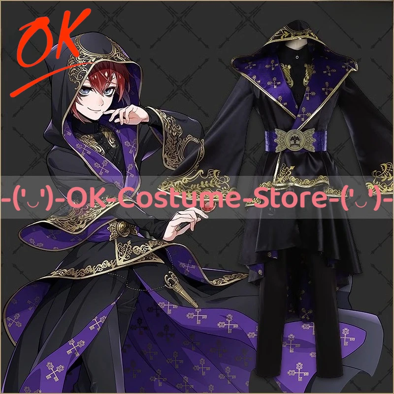 [Tamaño personalizado] bata ceremonial Twisted Wonderland Malleus Riddle disfraz de Cosplay traje de personaje del juego uniforme de fiesta de Carnaval