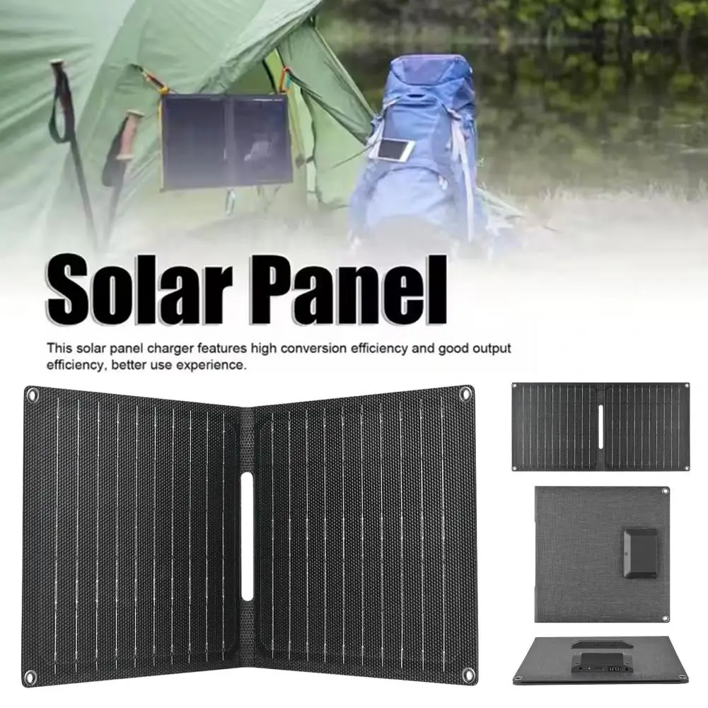 Ultra-thin Solar Panel Portable Solar Panel Charger Power Bank High-power Output Waterproof Foldable Design Scratch-resistant - view 2