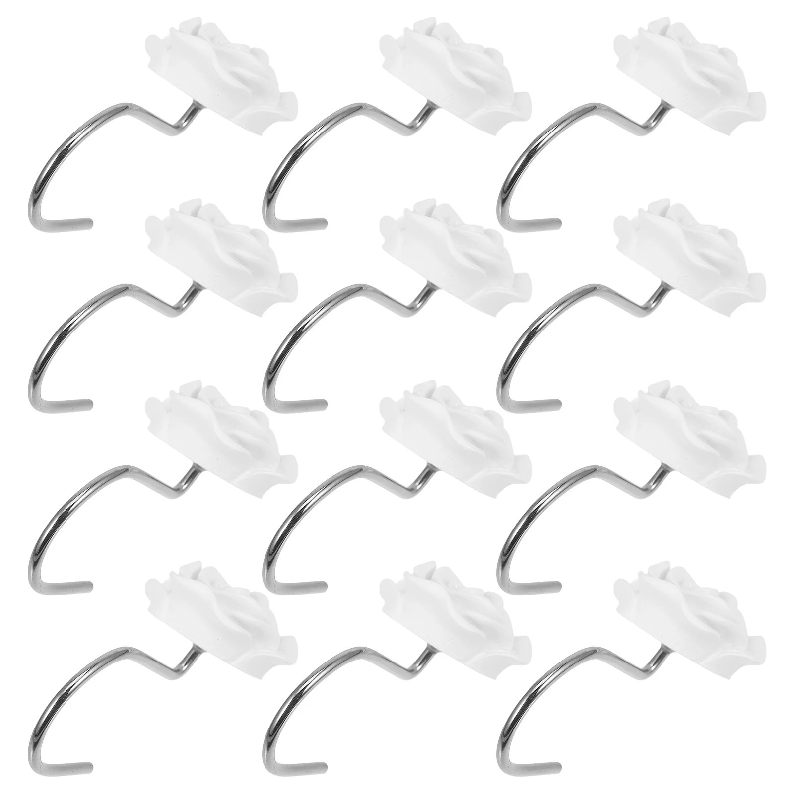 

12Pcs Stable Rose Curtain Hook Floral Shower Curtain Hooks Bathroom Accessories Decorative Hooks Bathroom Hook