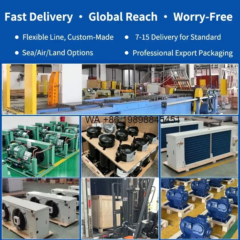 Wmwmnu for -35 to +8C Outdoor Blast Freezer Cold Room 1ton 2.5ton 3ton 5ton 10ton 20ton 25ton 50ton Industrial Refrigeration