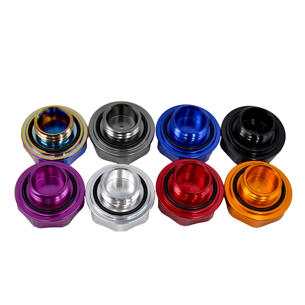 غطاء زيت ألومنيوم على طراز K لهوندا ونيسان ، نمط ثقب دائري دائري ، تصميم سيارة سباق JDM ، علامة تجارية جديدة