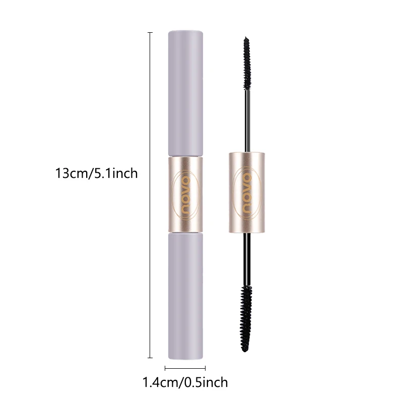 両端マスカラ、まつげプライマー＆マスカラ、細筆＆太筆ヘッド、ボリュームアップ＆長さ出し、長持ち、耐水性