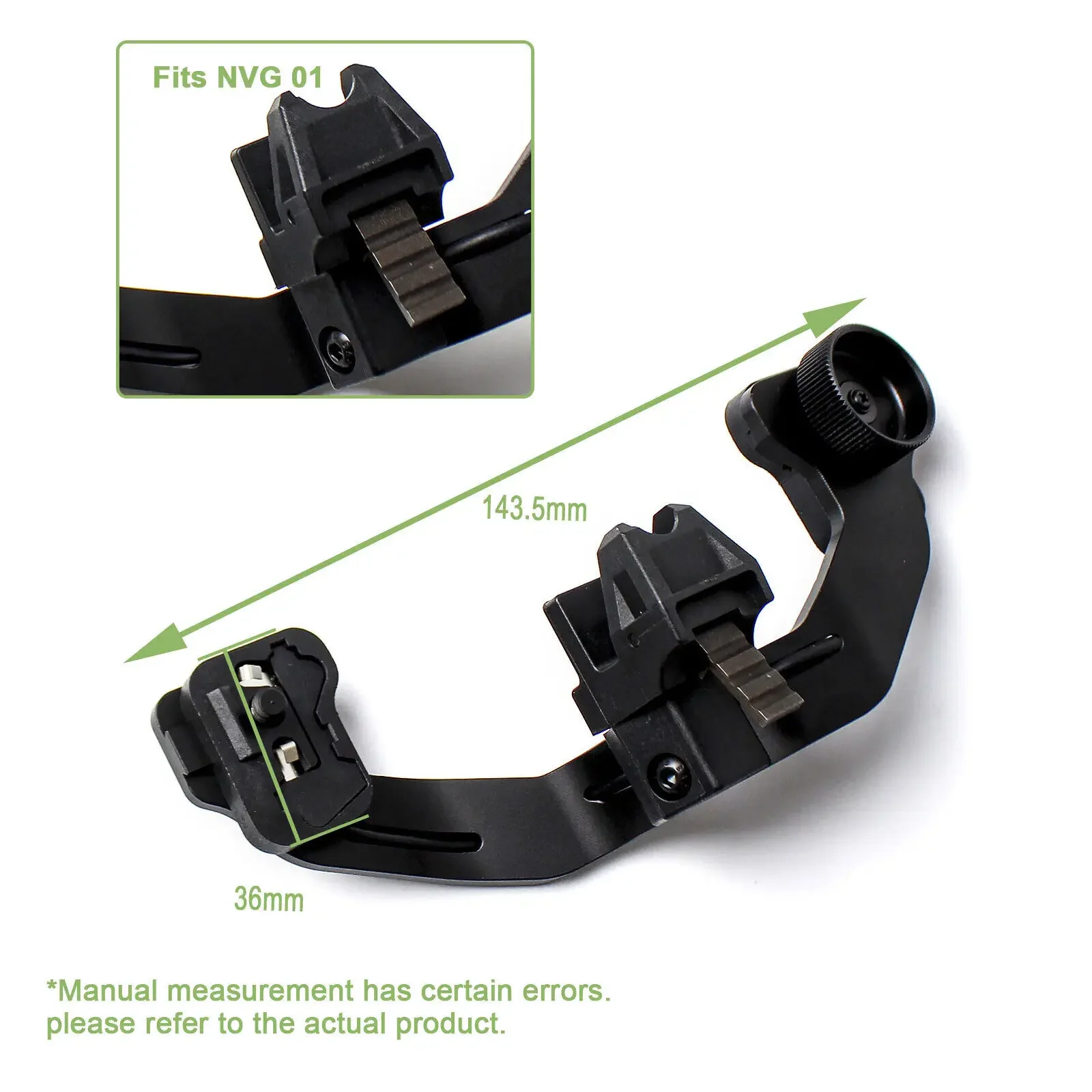 PVS-14 Night Vision Monocular Dual Mount Adapter Powered Dual Bridge Mount SOTAC