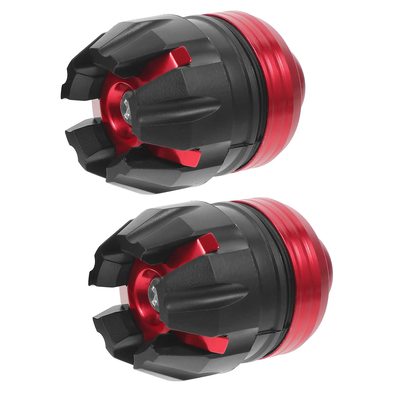 

2pcs Red Motorcycle Fork Cup Accessories Durable PP Aluminum Alloy Carved Design Front Fork Sliders Frame Parts Scooter