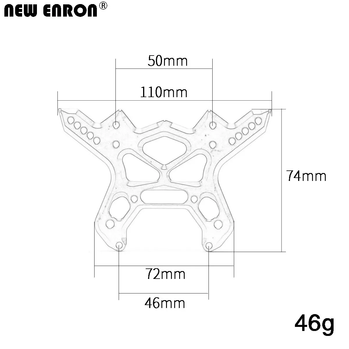 Neuer Enron Aluminium Stoßdämpfer vorne/hinten # ar330220 # ar330222 für RC Auto Arrma Kraton 6s/Talion/Outcast/berüchtigt