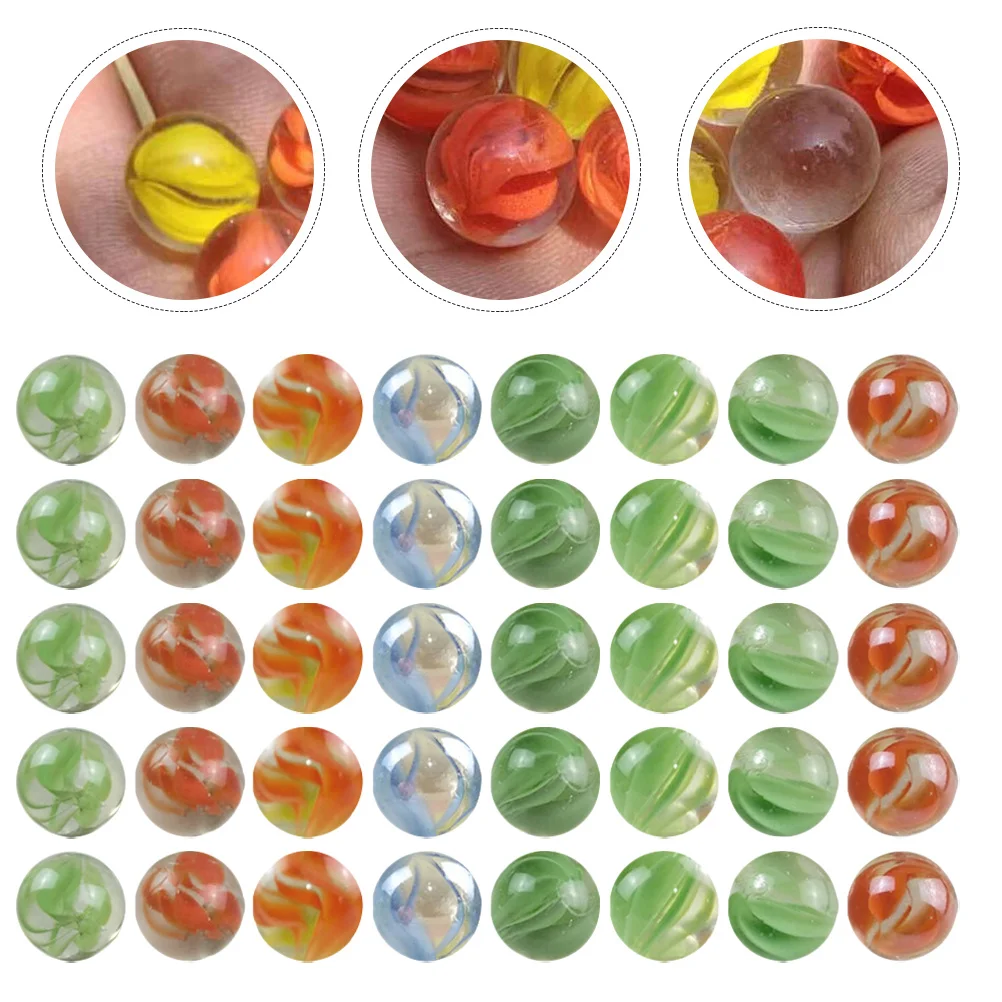 100 Stück dekorative farbige Glasmurmeln für Kinder im Alter von 4–8 Jahren, Aquarium-Dekoration, Kunsthandwerk, Marmorspiel, große Shooter-Marmor